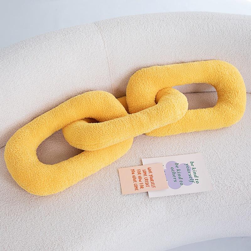 Nordic Style Chain Pillow Plush Toy Twist Knotted Doll Home Sofa Pillow Cushion Girl Doll