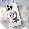 Cute Cartoon Penguin Phone Case For Transparent IPhone 17 Air 11 12 13 14 15 16 17 Pro Max Plus Shockproof Soft Cover