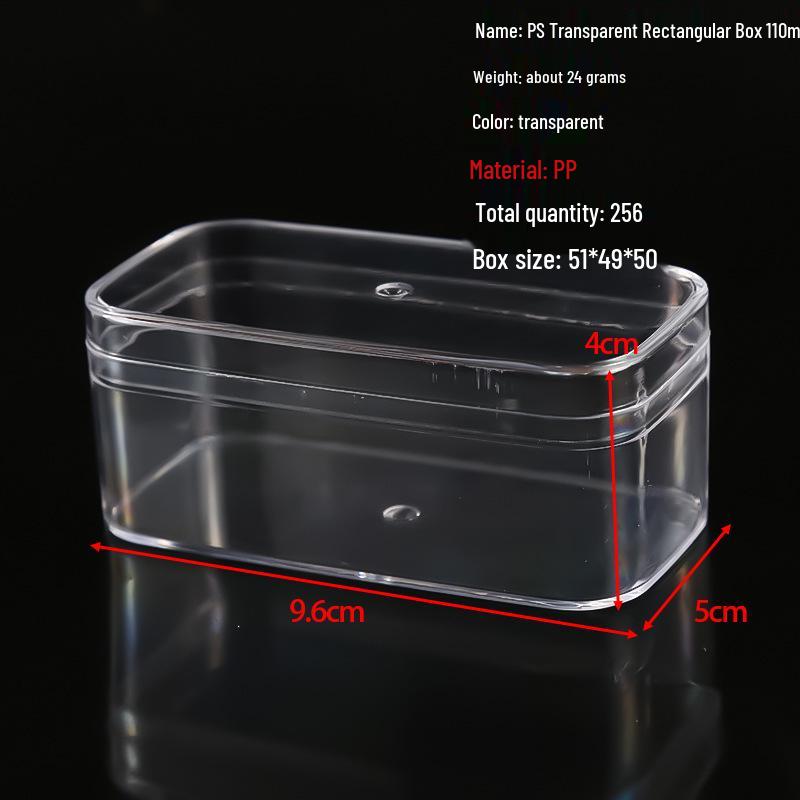 Transparent Storage Box for Electronics, Jewelry, Tools, Plastic Parts, and Fishing Tackle with Large Fixed Grids