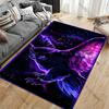Mystical owl in cosmic night carpet Yoga living room room decor children's crawling mat doormat area rug games mat