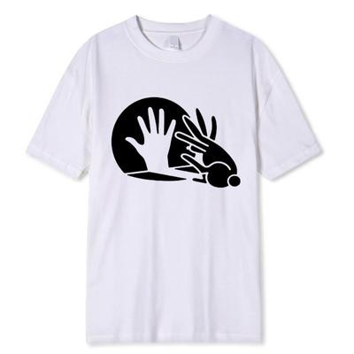 Men Funny Rabbit Shirt Animal Bunny Lover Shadow Play Pun Gift T-Shirt Oversized Tops Shirt Prevailing 100% Cotton T-Shirts Men’s