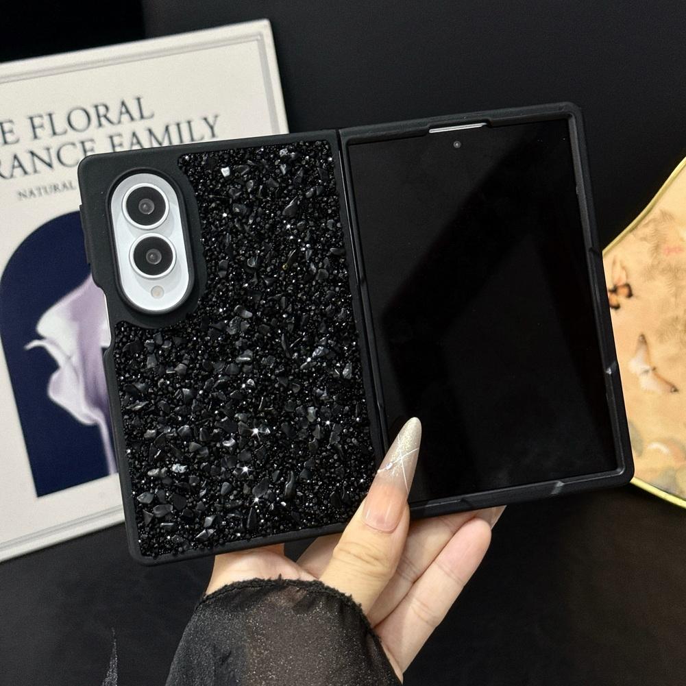Glitter Multicolor Stone Phone Case For Samsung Z Fold 8 Fold8 Ultra Galaxy Z Fold 7 6 5 4 Sparkling Rhinestone Protective Cover