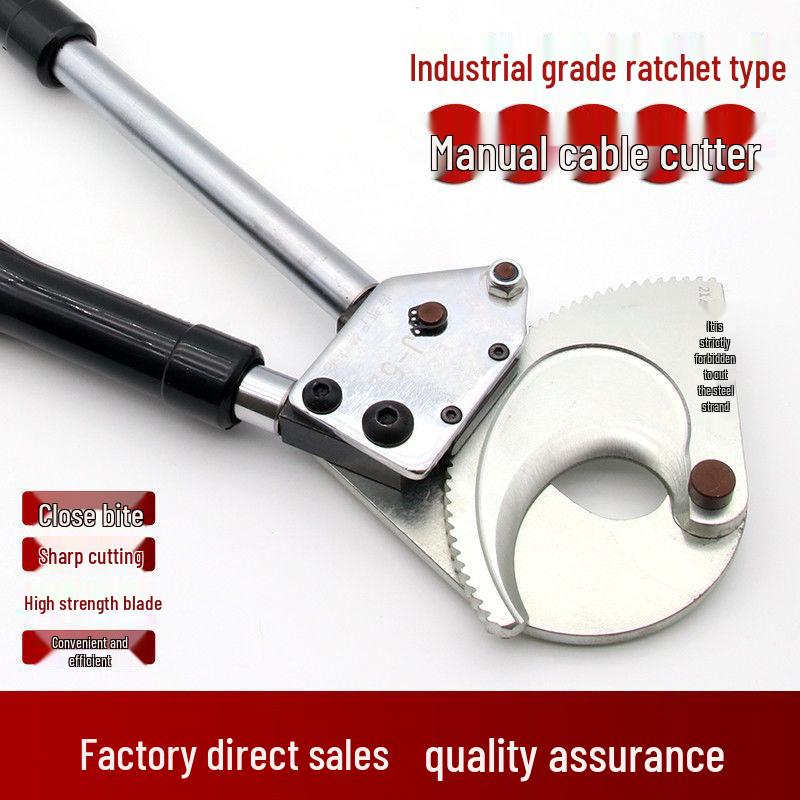 Ratchet Manual Cable Cutter J40/52/75/95/100 - Wire, Steel, Copper & Aluminum Shear