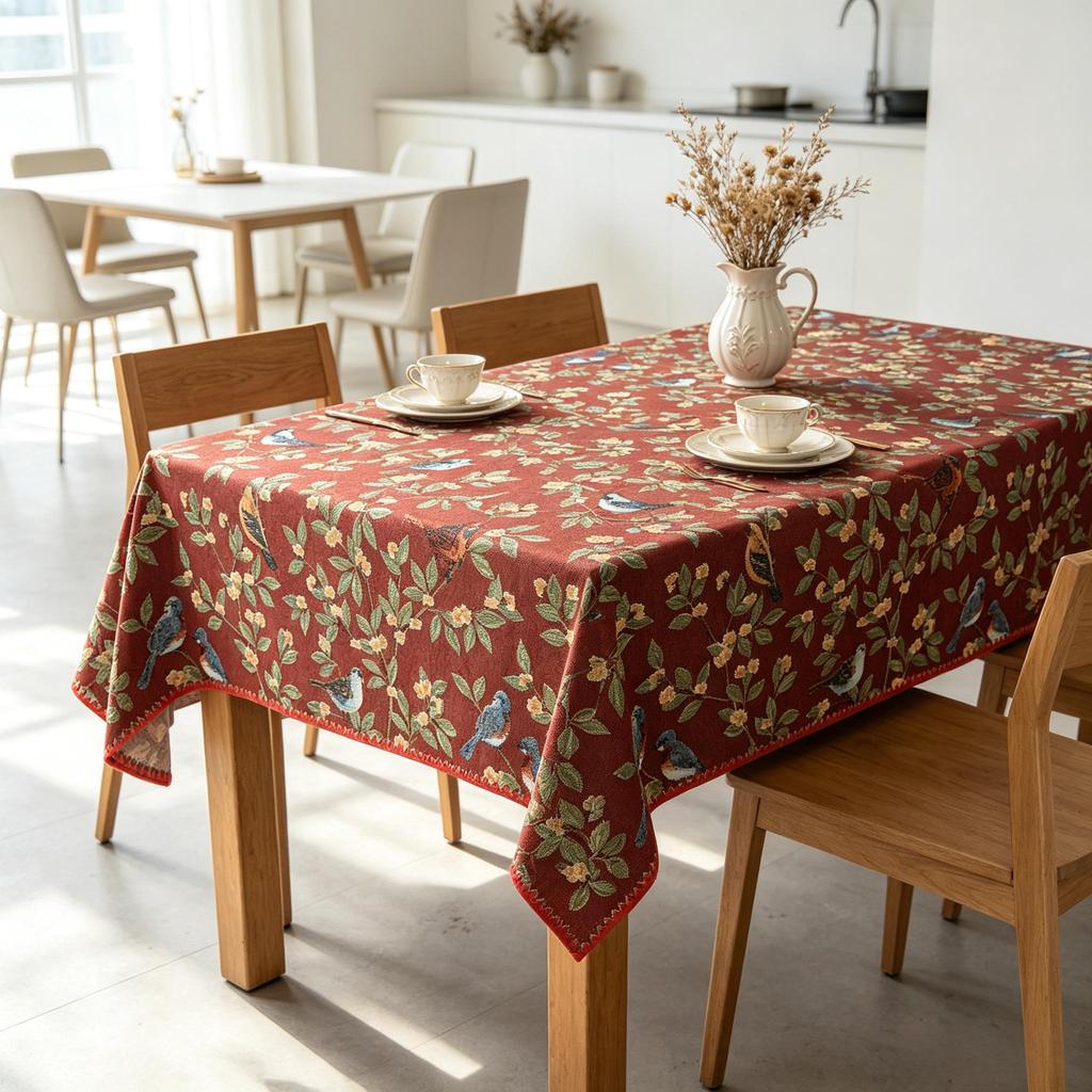 Cucina Sala da Pranzo Festa Riunione di Famiglia Rettangolare Cotone Lino Tocco Morbido Lavabile Riutilizzabile Decorazione per la Casa Tovaglia