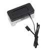 Water Cooling Flow Meter Alarm Multifunctional Aluminum Alloy and Acrylic High Temperature Low RPM Electronic Water
