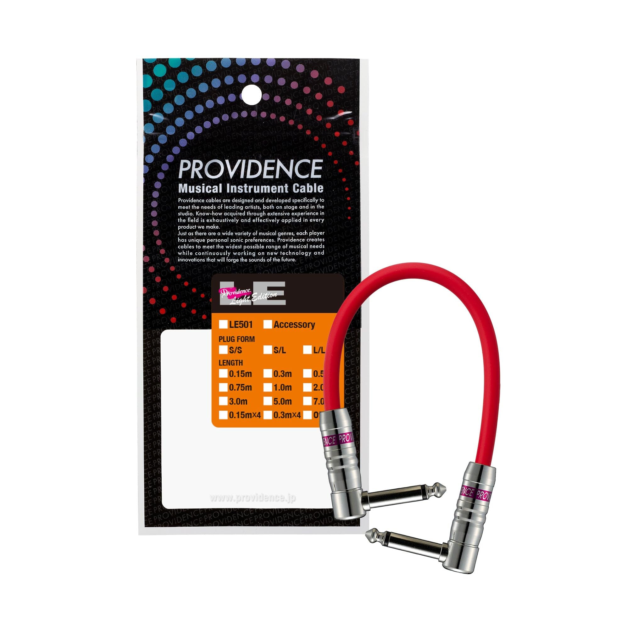 

Providence LE501 15cm Patch Cable with LL Plug (L-ShapedL-Shaped), Red
