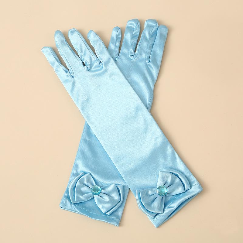 Zimowe Satynowe Rękawiczki Księżniczki Elsy dla Dzieci