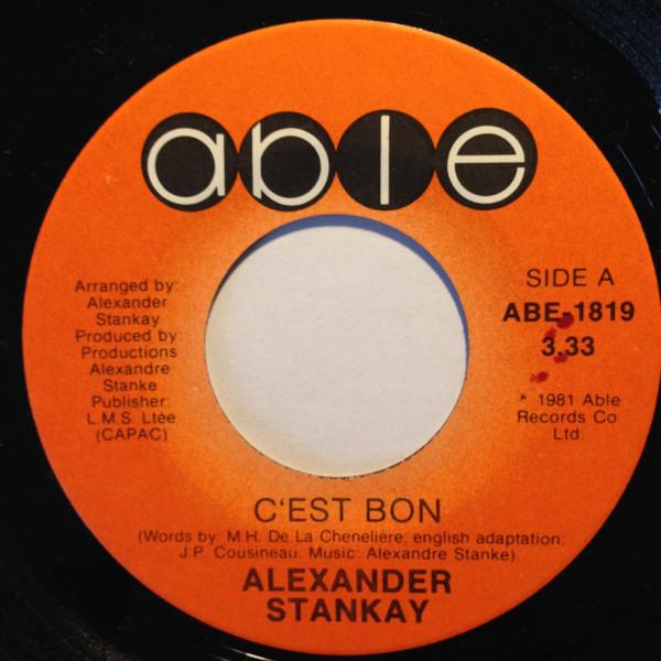 

7inch Record ALEXANDRE STANKÉ - C Est Bon ABE1819 Able 1981 Canada Jazz Used