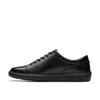 [Clarks] Leather Sneakers, Brodin Lace, Lightweight, Comfortable for Walking, Men's, Black/Black, Size 25.5 Cm