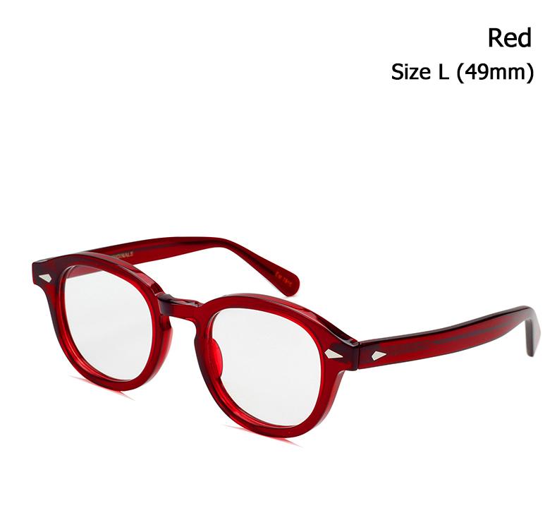 Johnny Depp Lemtosh Glasses Frame Men Women Luxury Brand Vintage Computer Goggles Acetate Glasses Frame Transparent Lens Box