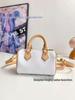 2025 White Sancai Cowhide Bowknot Crossbody & Shoulder Bag