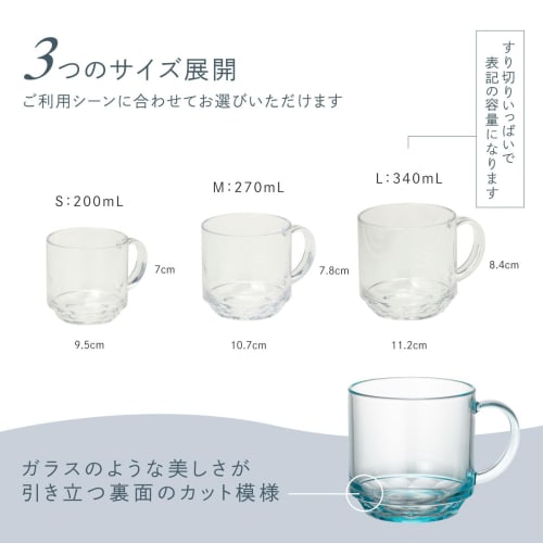 Plakira Unbreakable Large Mug, 340ml, Microwave and Dishwasher Safe, Made In Japan, Perfect for Outdoor Activities, Kids, Home Parties, and More. Cute
