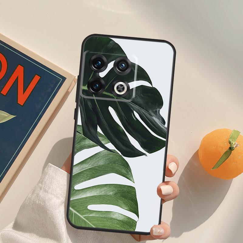 Leaves Monstera Green Case For OnePlus 13T 10T 10R 12R 13R 15 13 12 11 10 9 Pro Nord CE 5 2 3 4 Lite N20 N30 Cover