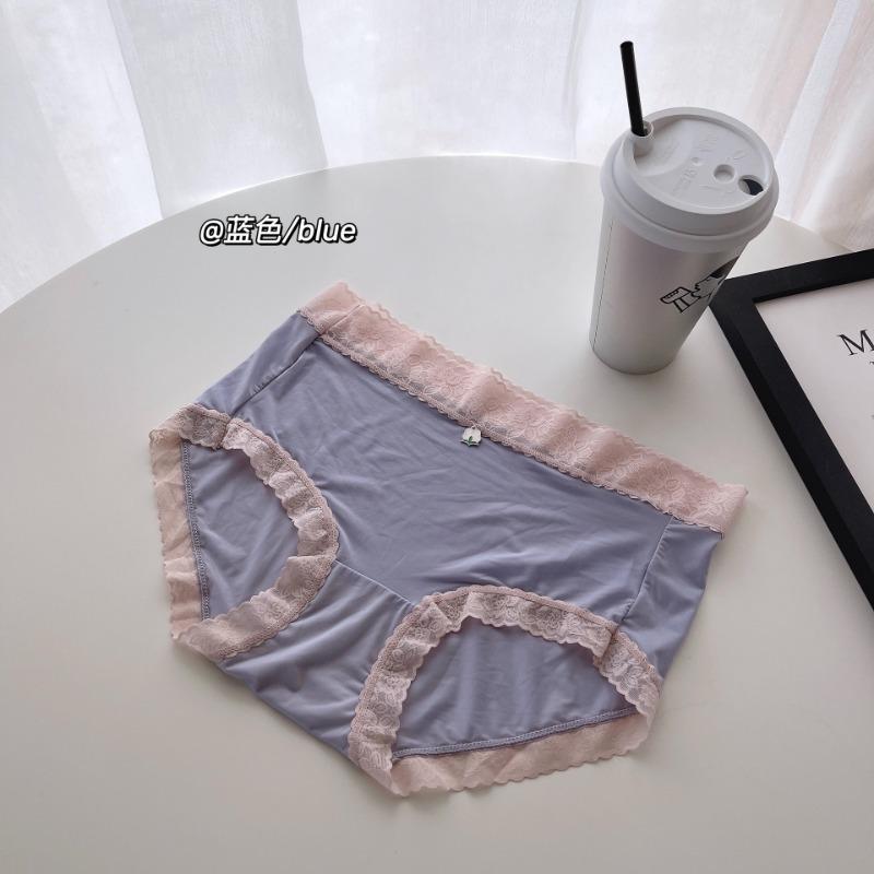 Ice Silk Nude Fit Hip Wrapping Cotton Antibakterielle, atmungsaktive, sexy und bequeme Unterwäsche-Slips