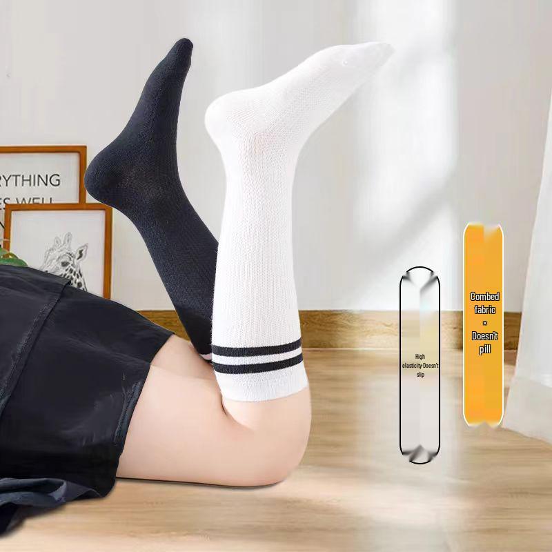 Spring & Summer Thin Children's Mesh Socks - Japanese College-Style, Versatile Sporty Knee-Highs for Boys & Girls