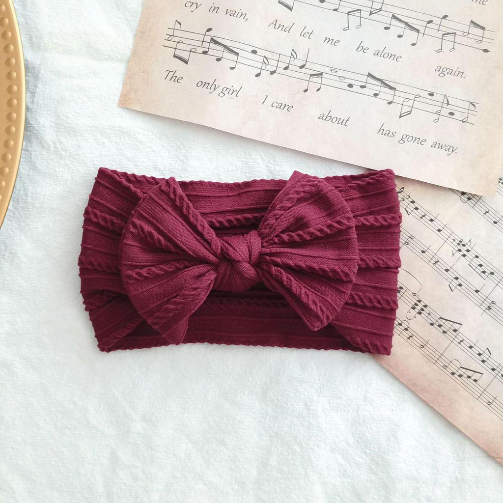 European & American Elastic Nylon Bow Baby Headband Hair Accessories