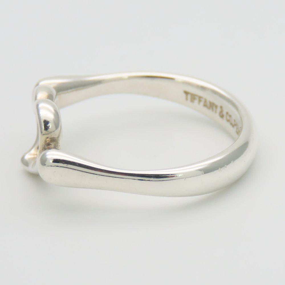 Used TIFFANY&Co. Ring Open heart EU#50.5 Silver925 2.5g Silver Accessory