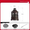Outdoor Portable Heating & BBQ Fire Pit Stove