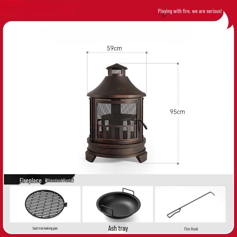 Outdoor Portable Heating & BBQ Fire Pit Stove