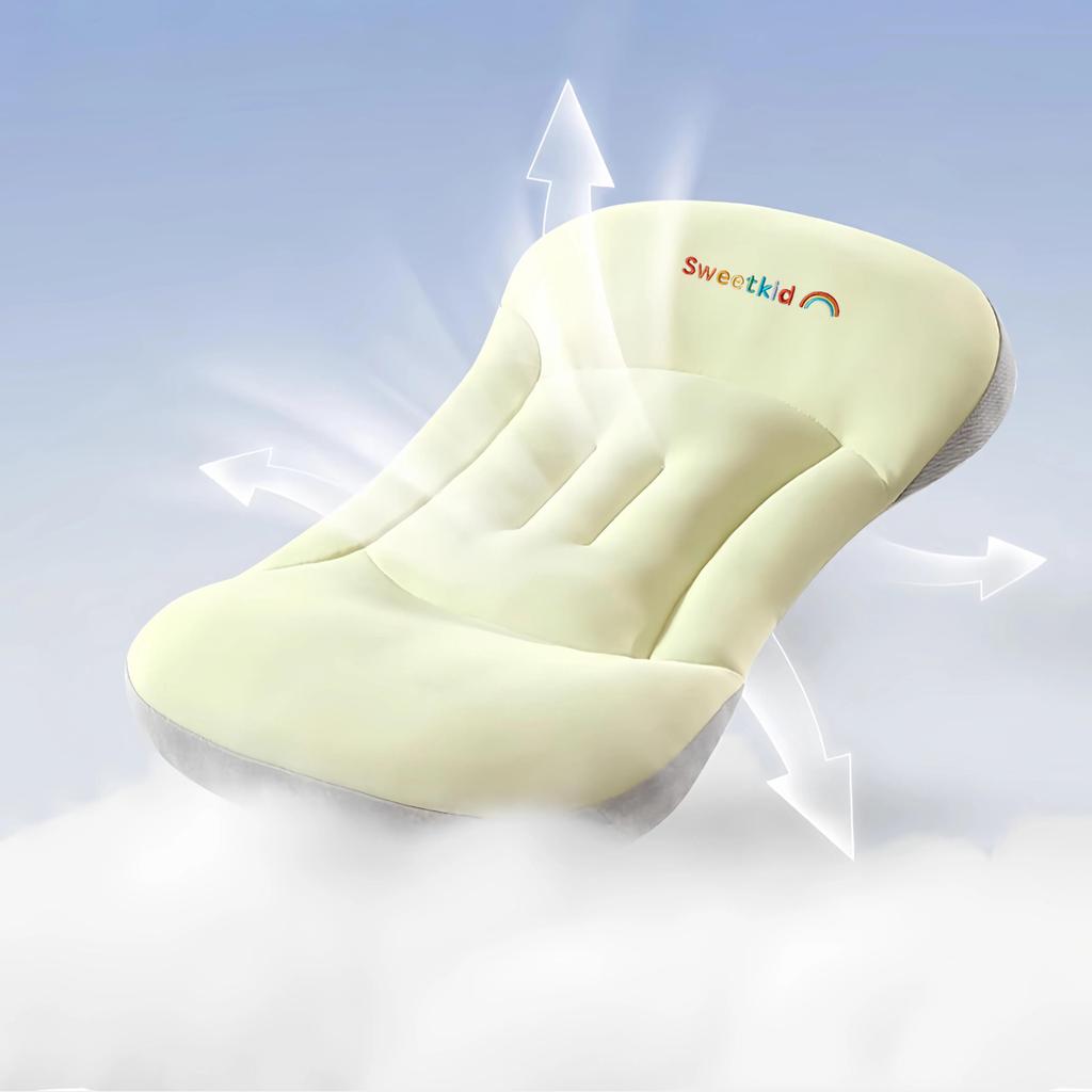 Newborn Pillow Children's Pearl Cotton Pillow, Protects Head Shape, Suitable for All Seasons
