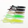 10Pcs Fishing Baits Bright Color Highly Simulated Groove Design Soft Texture High Toughness