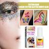 EELHOE 8ML Face Glitter Tattoo Skin Glue Body Glitter Gel Set Temporary Adhesive DIY for Cosplay Party