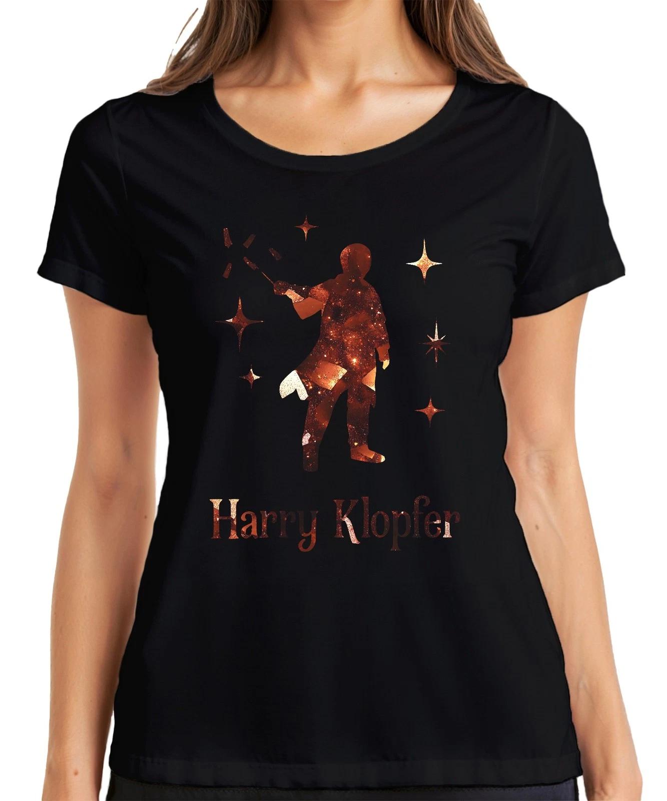 Harry Klopfer lustiger Zauberer Zauberstab Magie Geschenk Fantasy Damen T-Shirt XXXXL
