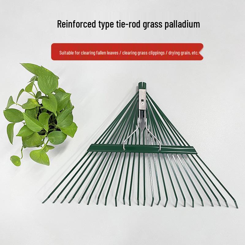 Gardening Steel Wire Leaf Rake for Lawn and Yard