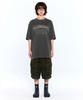 FILLUMINATE Damaged Graphic Pigment T-Shirt - Charcoal