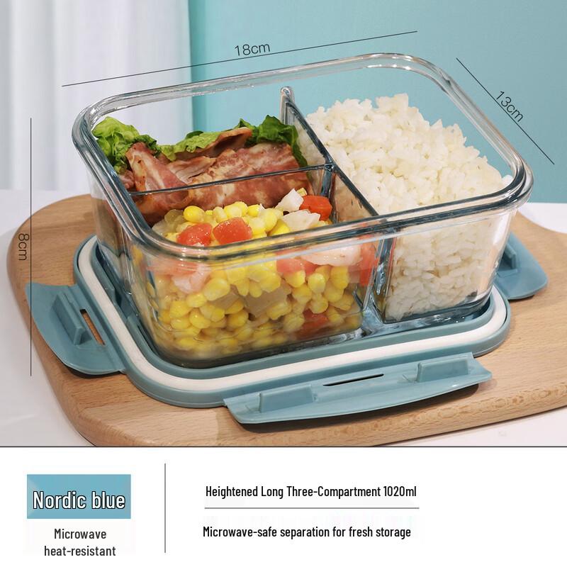 Chuangde Divided Glass Meal Prep Container