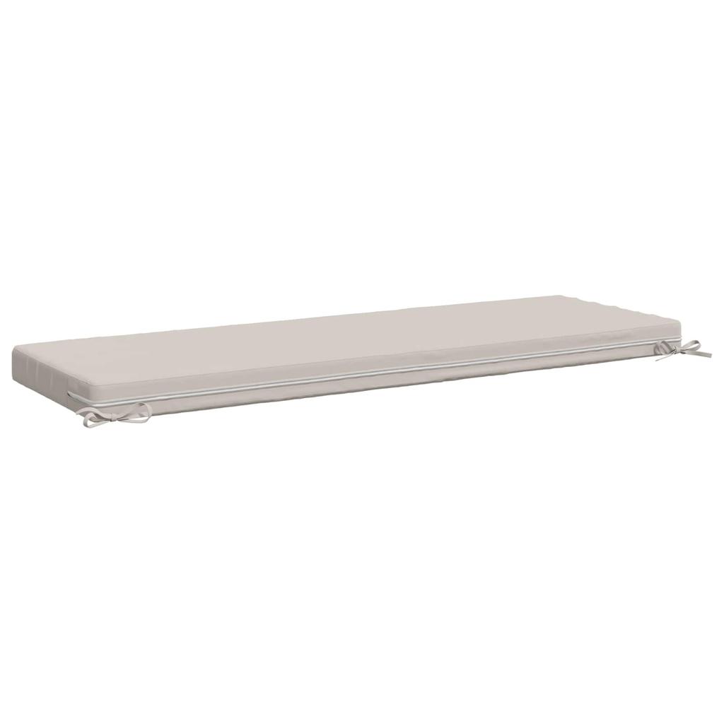 2 piece Bench Cushions SOEST 2 pcs. 100percent Polyester White