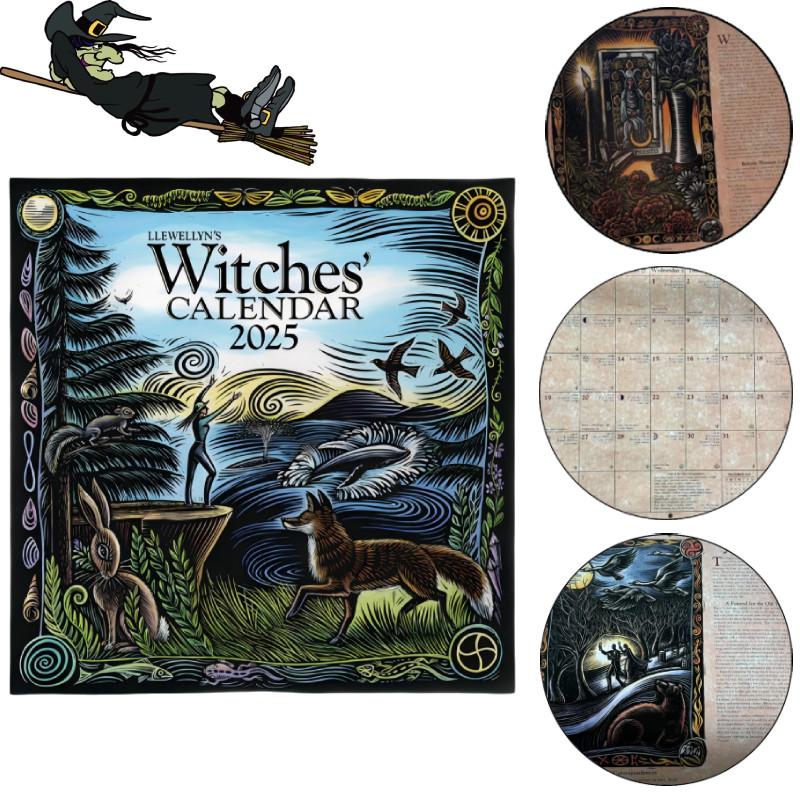 2025 Witches Calendar Captivating Witch-themed Calendar Great For Business Gifts