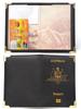 Australian Passport Holder with Metal Copper Corners - Slim Leather Travel Set
