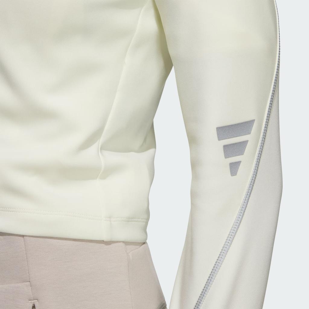 Adidas FW24 FUSTL W P SWT2 Sports Casual Pullover Long Sleeve Sweatshirt Women Sweatshirt Ivory JM6213