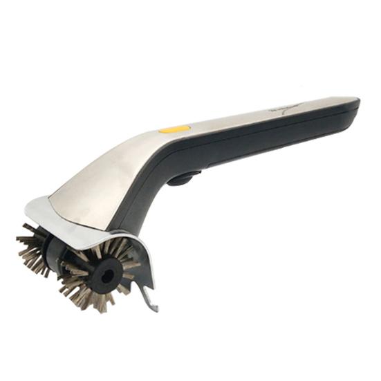 

Скребок для щеток для электрического гриля с резервуаром для воды, скорость вращения 20000 об/мин, беспроводная щетка для чистки барбекю для уличных грилей чёрный