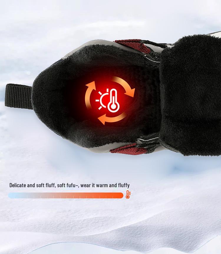 Popular Boys' Snow Boots: Fleece-Lined, Thickened, Non-Slip, Warm Winter Shoes for Children