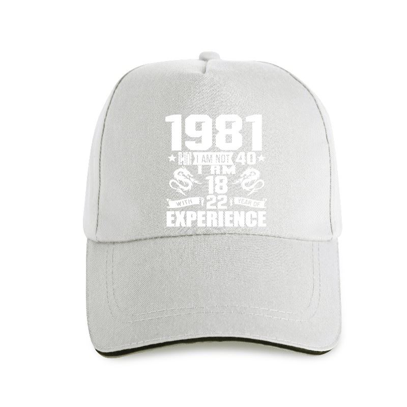 Neue Mütze, lustig, hergestellt im Jahr 1981, Geschenk zum 40. Geburtstag, Aufdruck, Witz, 40 Jahre toller Ehemann, lässige Baseballkappe aus Baumwolle, Unisex