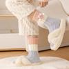 Thicken Cartoon Plush Socks Non-Slip Thermal Warm Socks Coral Fleece Socks Women  Autumn Winter