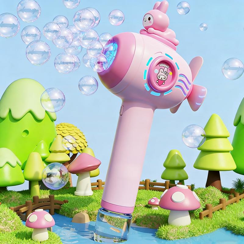 1Pc Sanrio Electric Bubble Stick, Fully Automatic Handheld Light Bubble Machine Toy, Suitable For Holiday Gifts