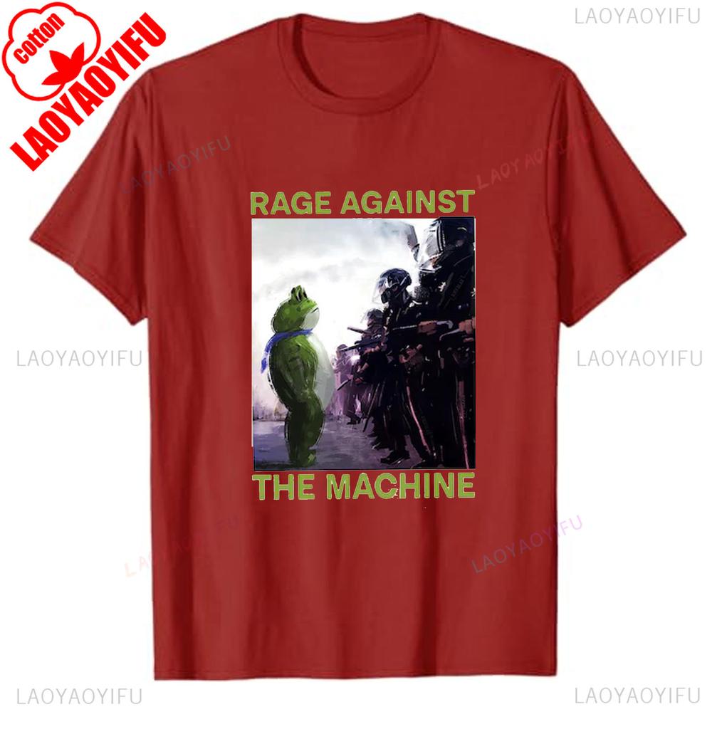 Rage Against The Machine Tshirt Portland Frog Protest Anti Protest Meme Activist Sweatshirt Mens Graphic Tshirts Adult