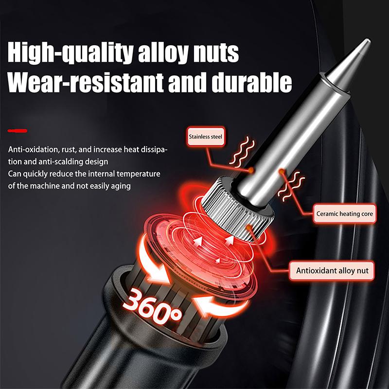 High-Quality Adjustable Temperature Digital Electric Soldering Iron 110V/220V, US/EU Plug, Suitable for Welding Tasks