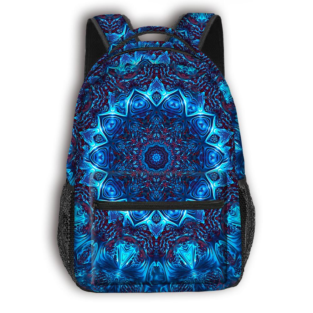 Cartoon Kpop Youthful School Bags Unisex Ethnic Style Travel Bags 3D Print Oxford Waterproof Notebook Shoulder Backpacks