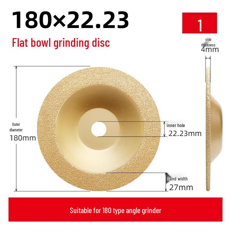 Brazed Cup-Shaped Grinding Disc for Cast Iron - German Brazing Process