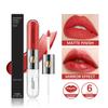 Doppelseitiger Lip Glaze Matte Lipgloss, wasserfester, nicht verschmierender und Make-up-freier Lippenstift. Doppelseitiger Lipgloss