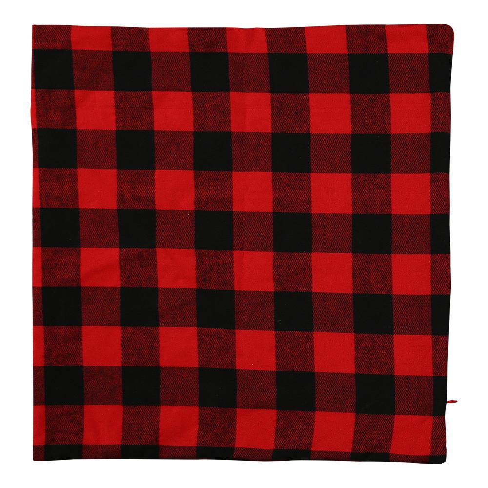 

Red And Charming Black Buffalo Check Pillow Cover Ideal For Holiday 45x45cm Decor Red Black Pillow