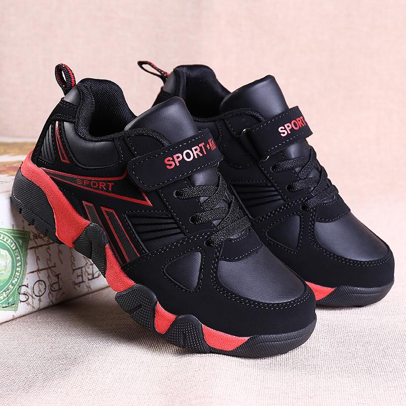 2025 new boys' cotton shoes winter velvet medium and older children's thickened warm sports shoes boys' large cotton children's shoes