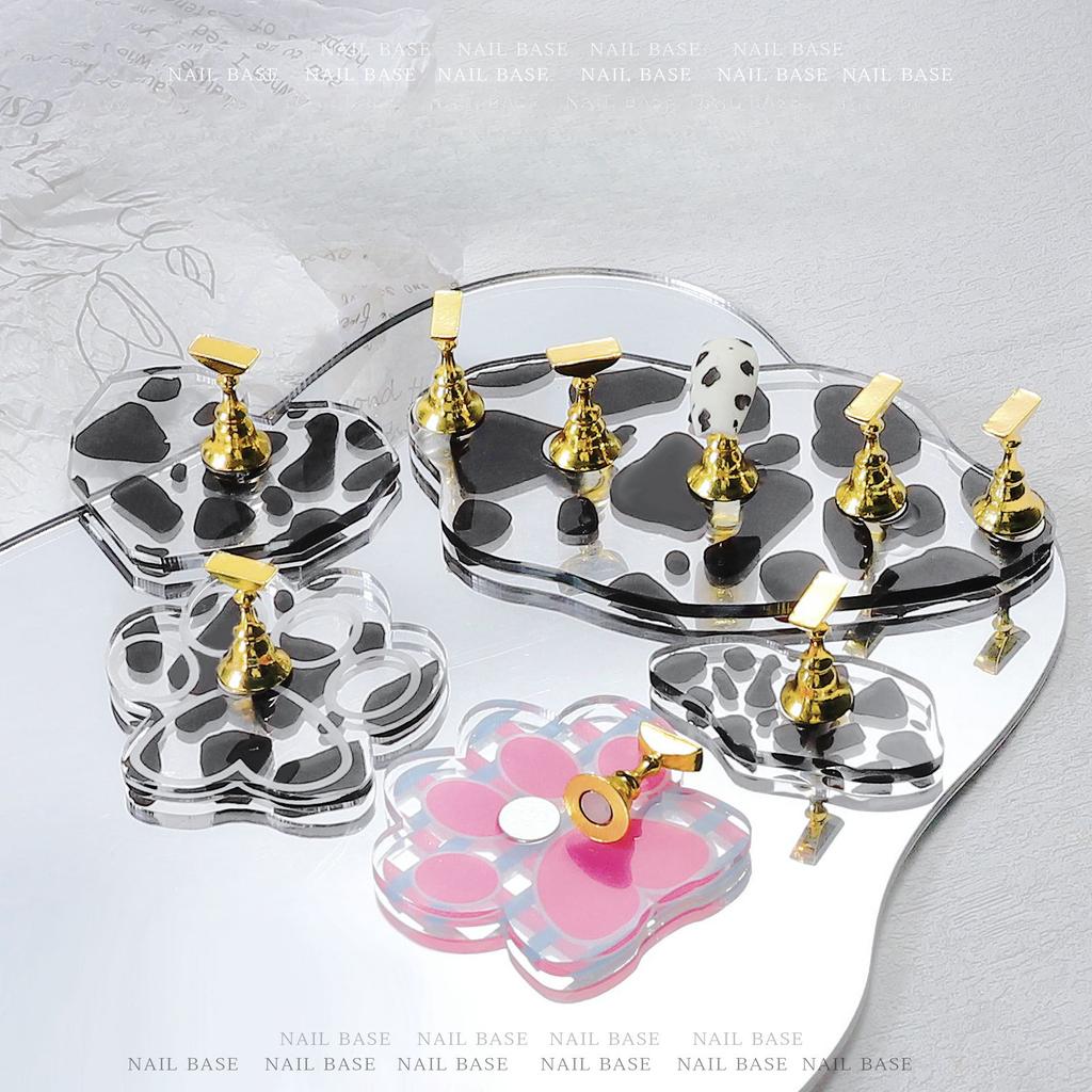 Kuh Maniküre Übung Nagelhalter Acryl Nagel Display Basis Nagelhalter Farbpalette