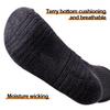 YUEDGE White Cotton Cushioned Crew Thick and Warm for and Sizes 6 Pairs Men's Socks, Winter, Hiking, Work, 25-27cm,