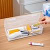Clear Plastic Compartmentalized Organizer Box Holds Cards Storage Box With Adjustable Divider