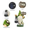 Outdoor Solar Lamp Elf Resin Craft Decoration Dwarf Flocking Statue Decoration Garden Landscape Lamp
